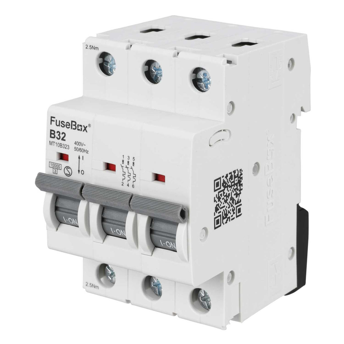 Fusebox 32A Triple Pole 10kA B Curve MCB