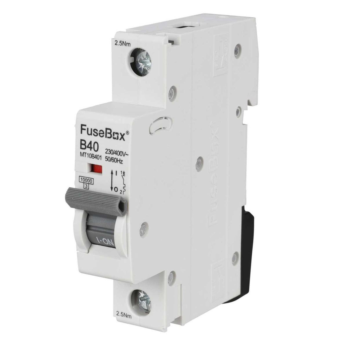 Fusebox 40A Single Pole 10kA B Curve MCB