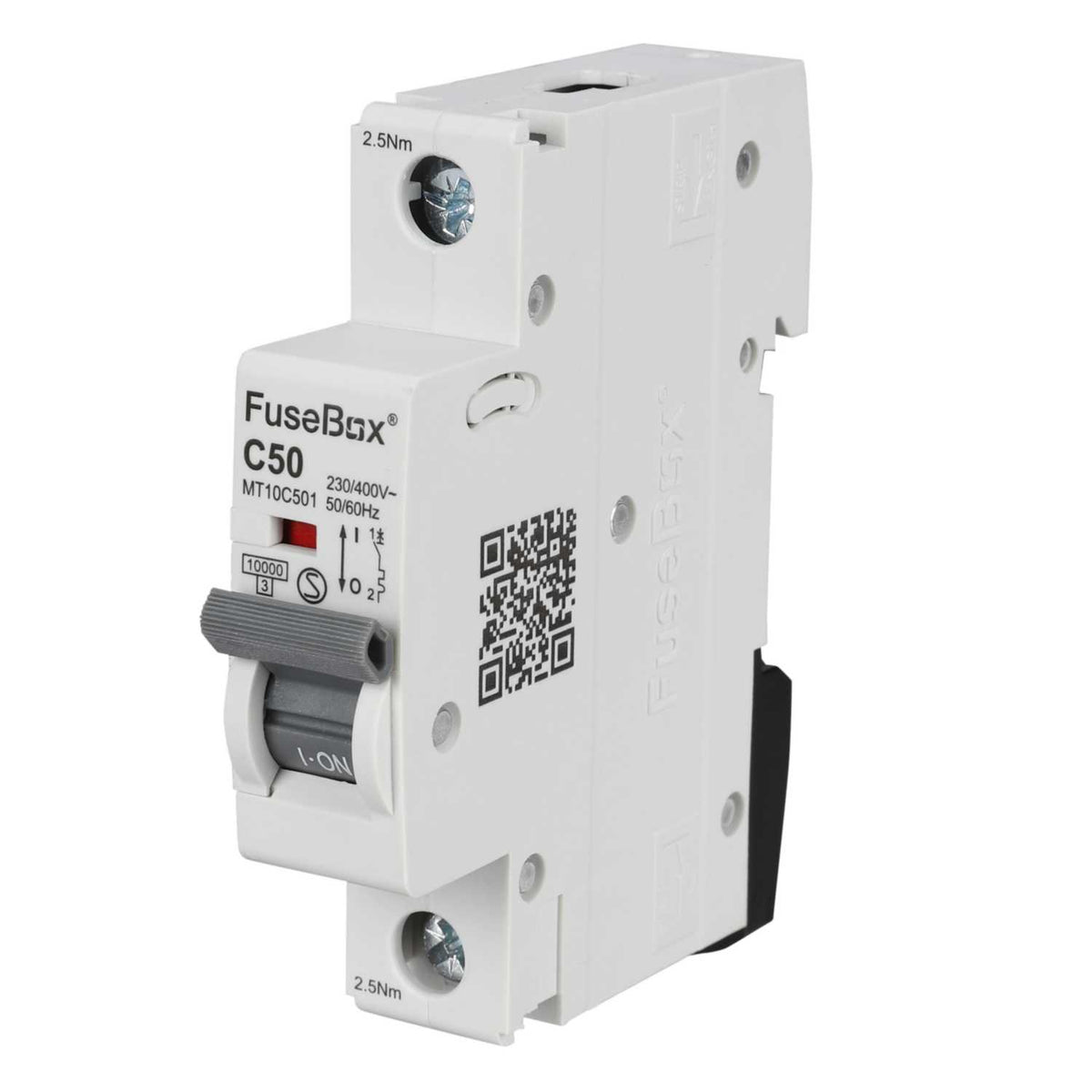Fusebox 50A Single Pole 10kA C Curve MCB