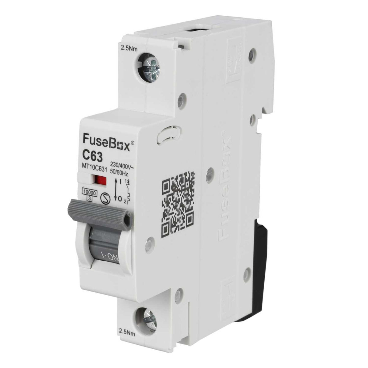 Fusebox 63A Single Pole 10kA C Curve MCB
