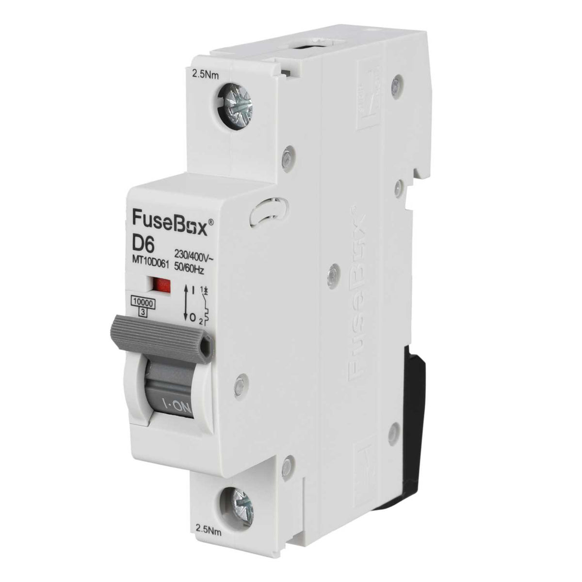 Fusebox 6A Single Pole 10kA D Curve MCB