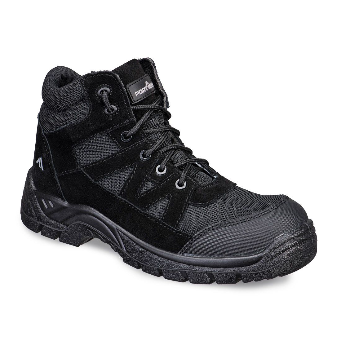 Composite Textile and Suede Ankle Boot S1PL SR FO, 36, R, Black
