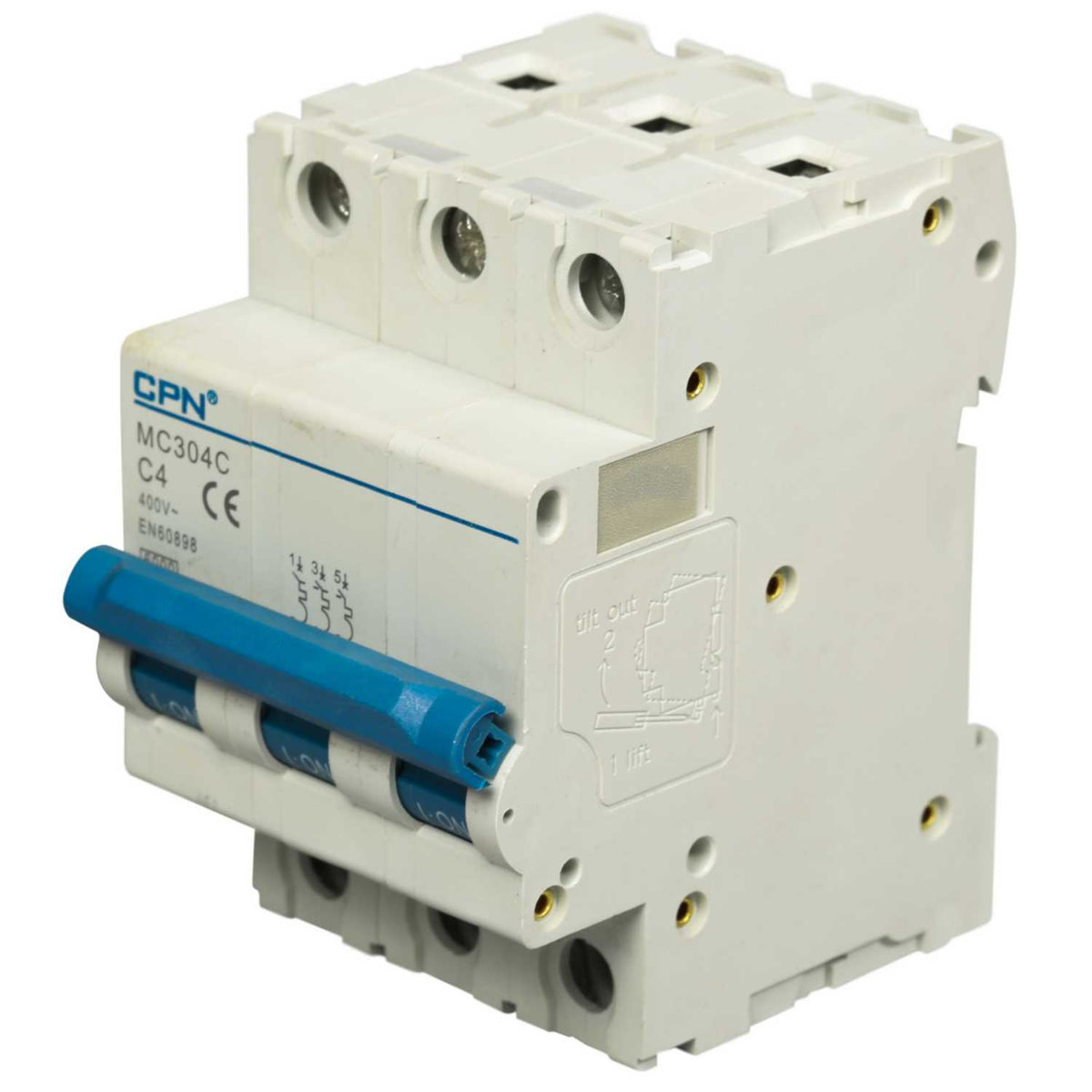 Cudis MC 4A Triple Pole 6kA C Curve MCB