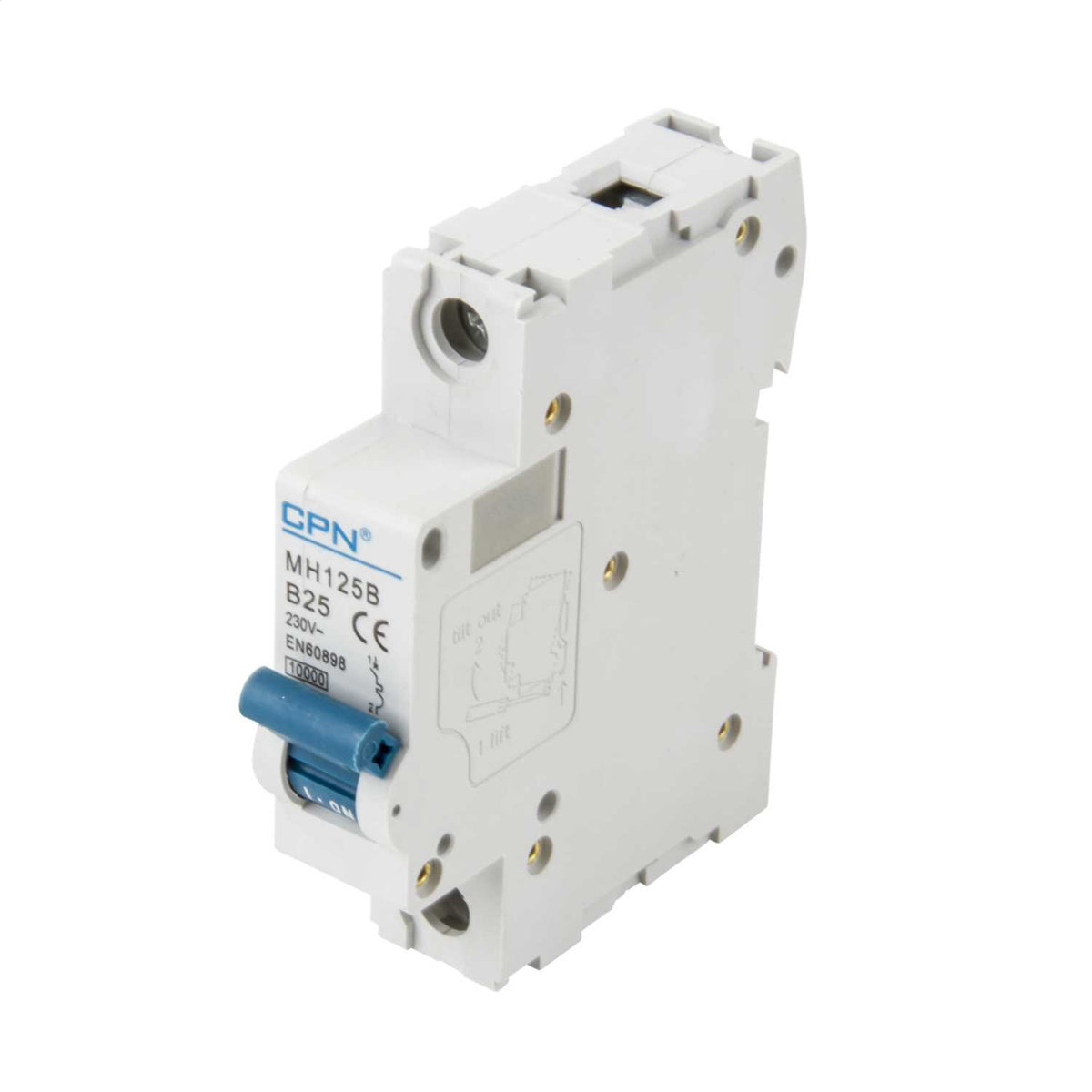 Cudis 25A Single Pole 10kA B Curve MCB
