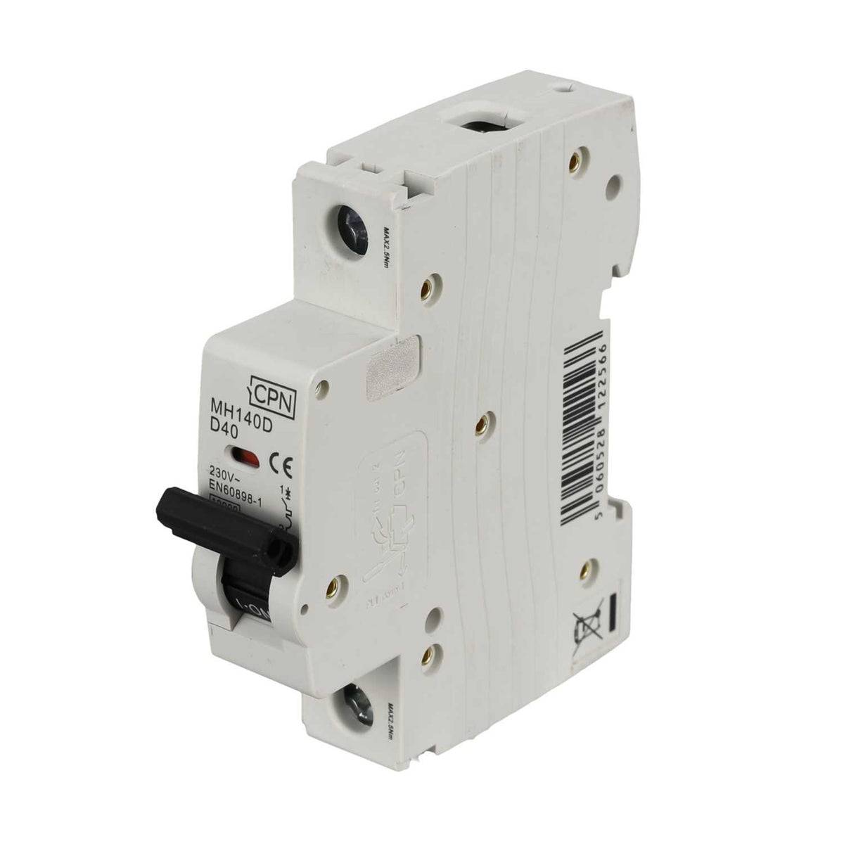 Cudis 40A Single Pole 10kA D Curve MCB
