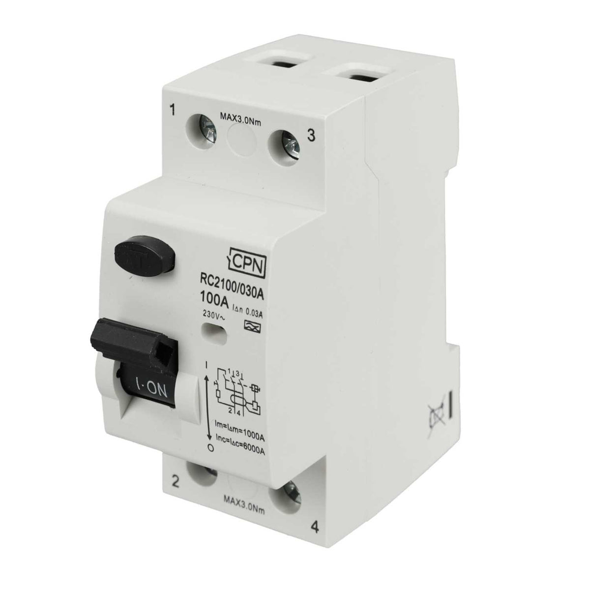Cudis 100A 2 Pole 30mA Type A RCD