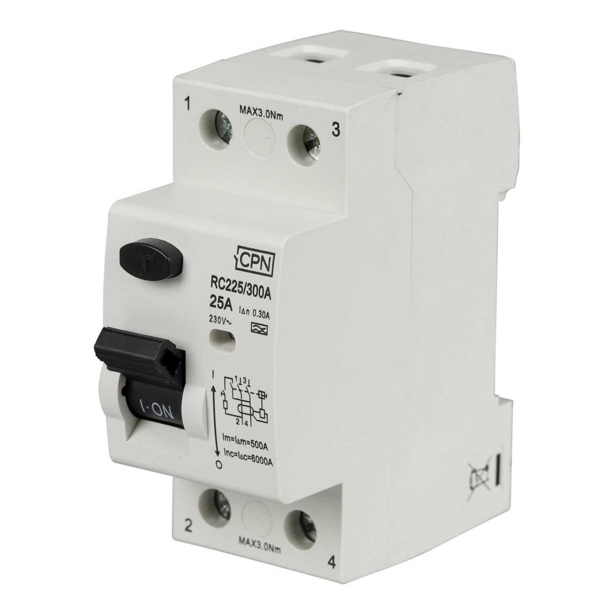 Cudis 25A 2 Pole 300mA Type A RCD