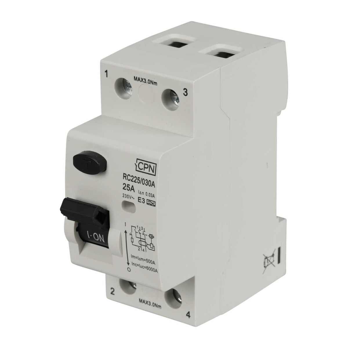 Cudis 25A 2 Pole 30mA Type A RCD