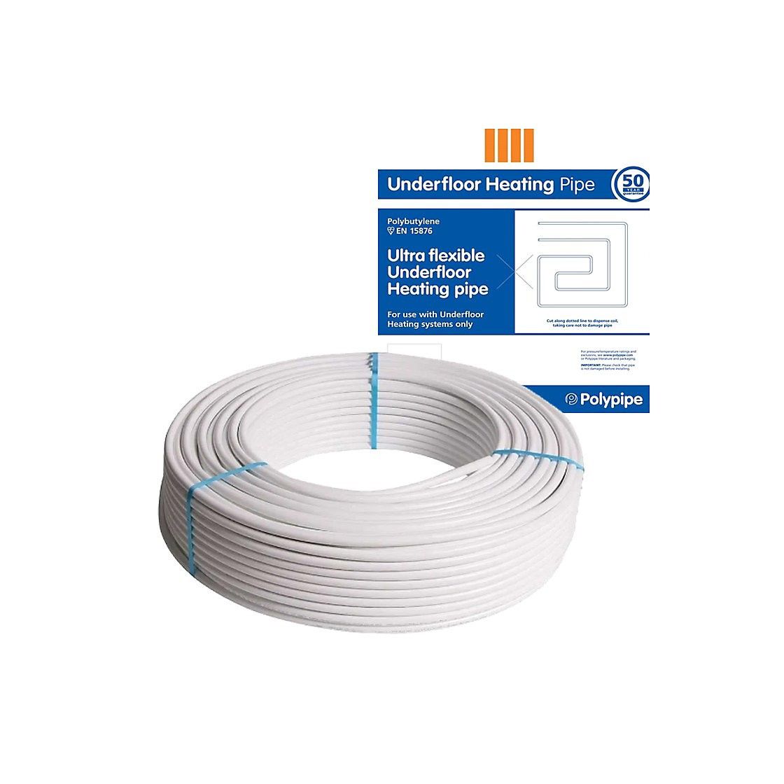 POLYPIPE UFH BARRIER PIPE COIL 15mm x 150m GREY UFH15015B