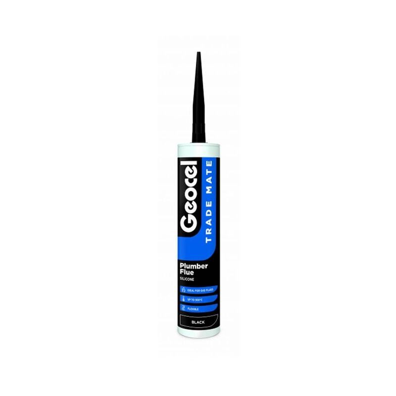 GEOCEL PLUMBA FLUE 310ml HIGH TEMP SILICONE SEALANT BLACK 2902444/C05