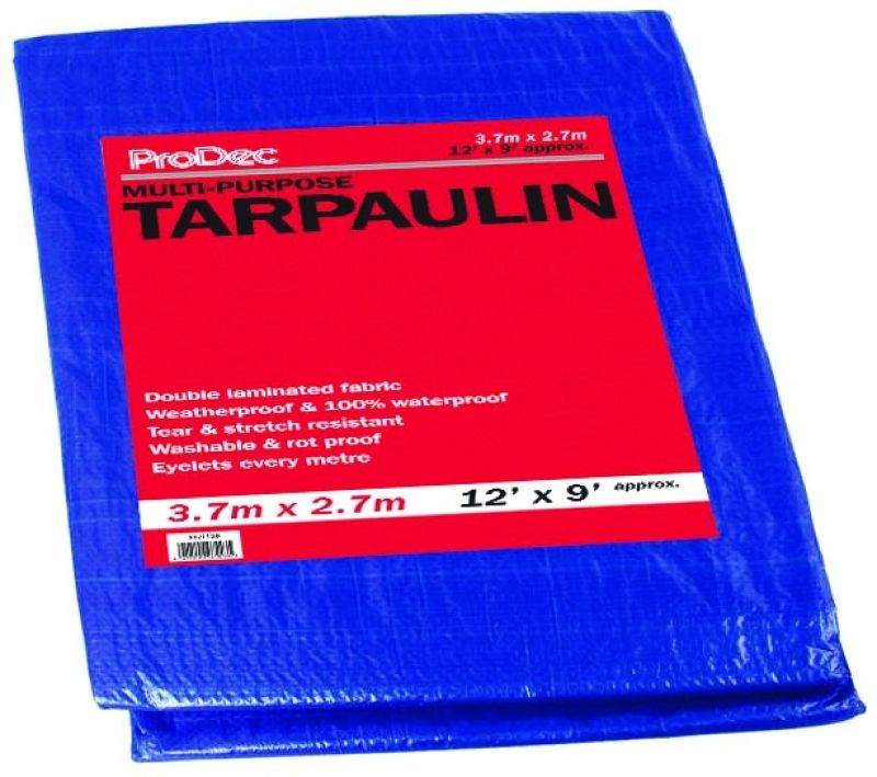 RODO CNT2418 PRODEC CONTRACTOR BLUE TARPAULIN 7.2 x 5.4m BLUE