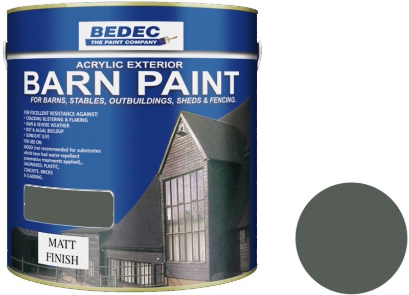 BEDEC MATT BARN PAINT 2.5l FOREST GREEN BEDE2AN2010/40