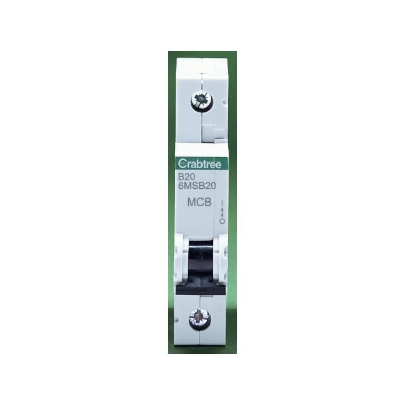 CRABTREE 6MSB20 1-POLE TYPE B MCB 20a