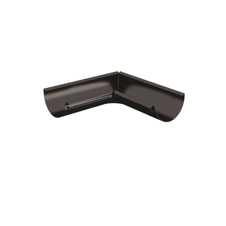 LINDAB INTERNAL GUTTER ANGLE RVI 125mm x 90deg BLACK 36000