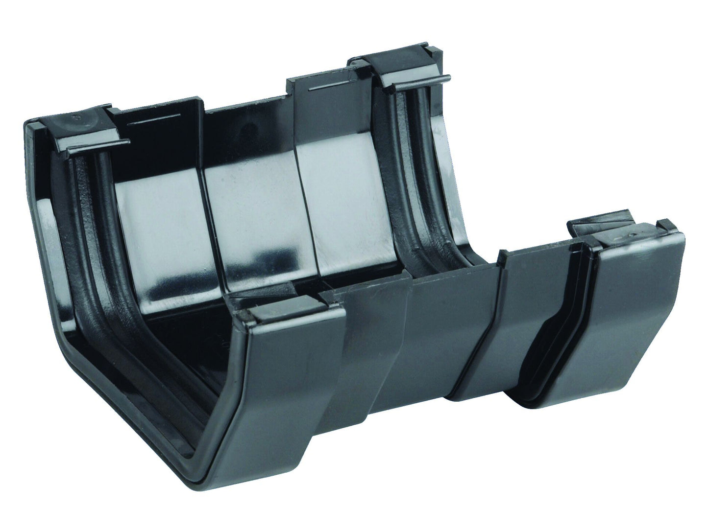 OSMASQUARELINE 4T809 PVCU GUTTER UNION 100mm 4T809B BLACK