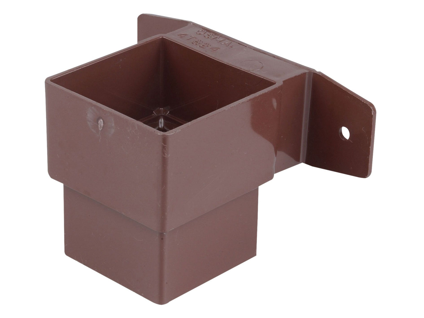 OSMASQLINE PVCU PIPE CONNECTOR & BRACKET STAND OFF 61mm 4T824N BROWN