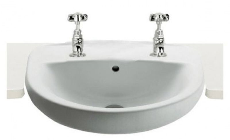 ROCA C002379 LAURA SEMI RECESSED 2TH BASIN 510 x 400mm