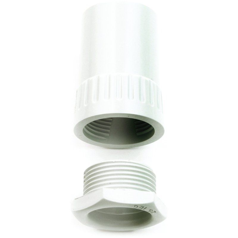 UNIVOLT AFT/MBS20WH CONDUIT FEMALE ADAPTOR 20mm WHITE