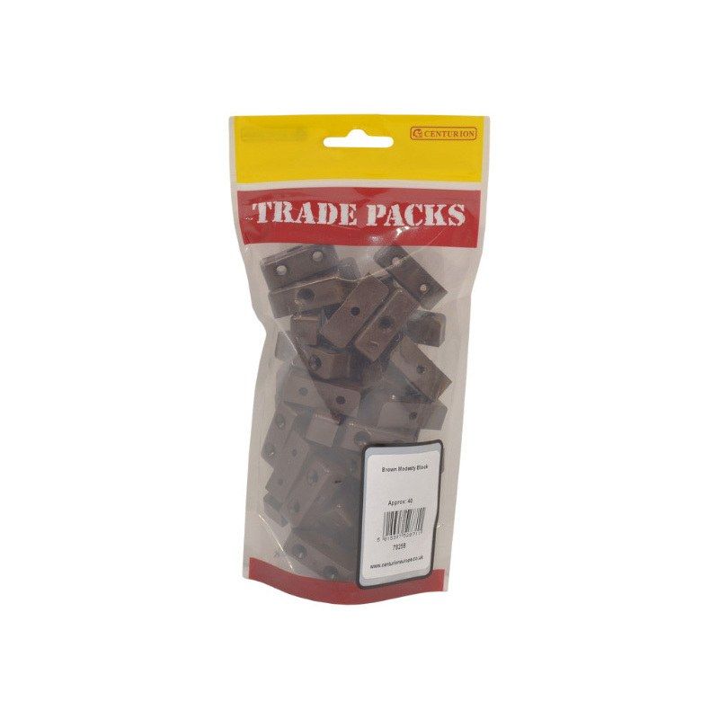 CENTURION MODESTY BLOCKS 35mm (40 PACK) BROWN NYLON 78258