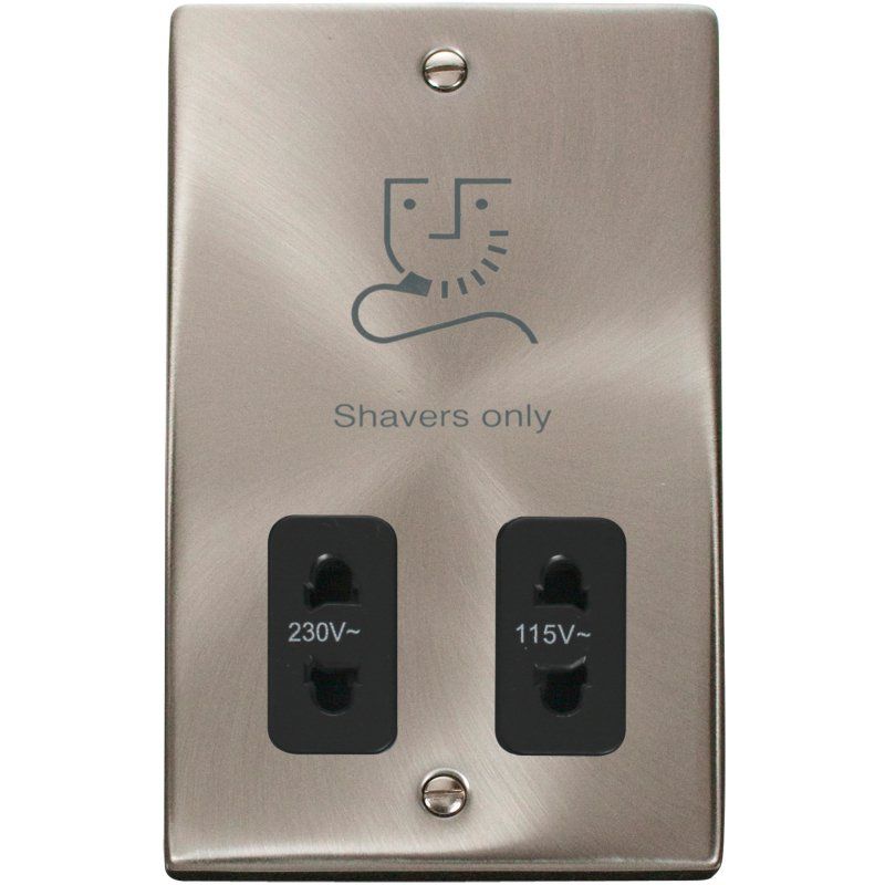 CLICK VPSC100BK SHAVER SOCKET 115 230V