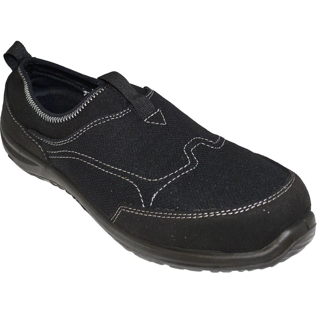 Steelite Tegid Slip On Trainer S1P, 45, R, Black