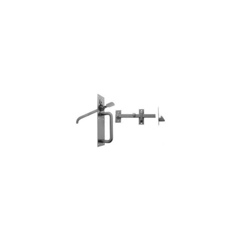 No.20/4l BLACK MEDIUM SUFFOLK LATCH LONG THUMB PREPACKED 20/4LPP000BK