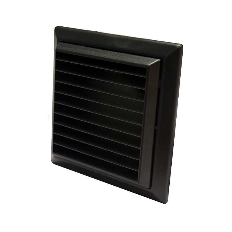 POLYPIPE DOMUS 44904BK OUTLET LOUVRE 100mm BLACK