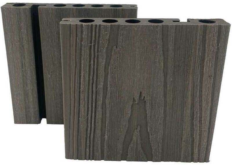 COMPLETE COMPOSITE DECKING NOSEBOARD DUAL 138 x 22 x 3600mm ANTIQUE CCDNBA