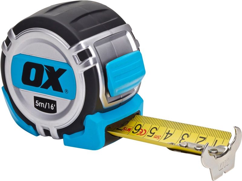 OX-P028705 PRO METRIC/IMPERIAL TAPE MEASURE 5m