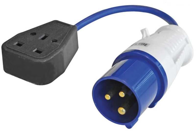 FAITHFULL FPPFLYLEAD 3 PIN PLUG TO 3 PIN SOCKET LEAD 350mm 240v