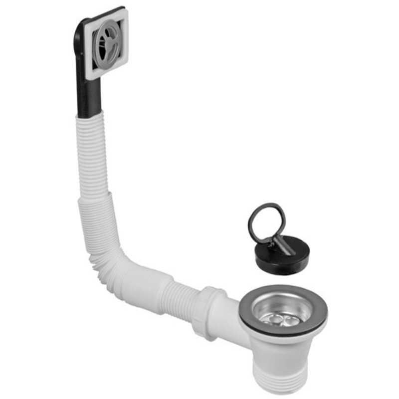 LEISURE WKIT07/ FINGER PLUG WASTE KIT FOR 60mm WASTE HOLE CHROME