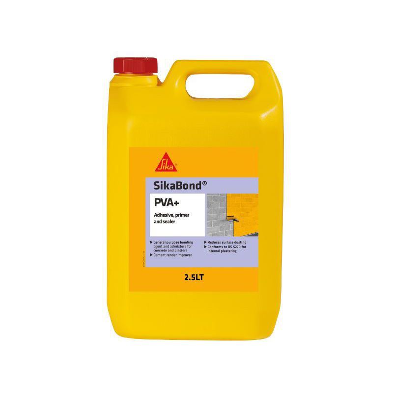 Sika Sikabond Pva+ Adhesive / Sealer / Primer 2.5L SIKAPVA2