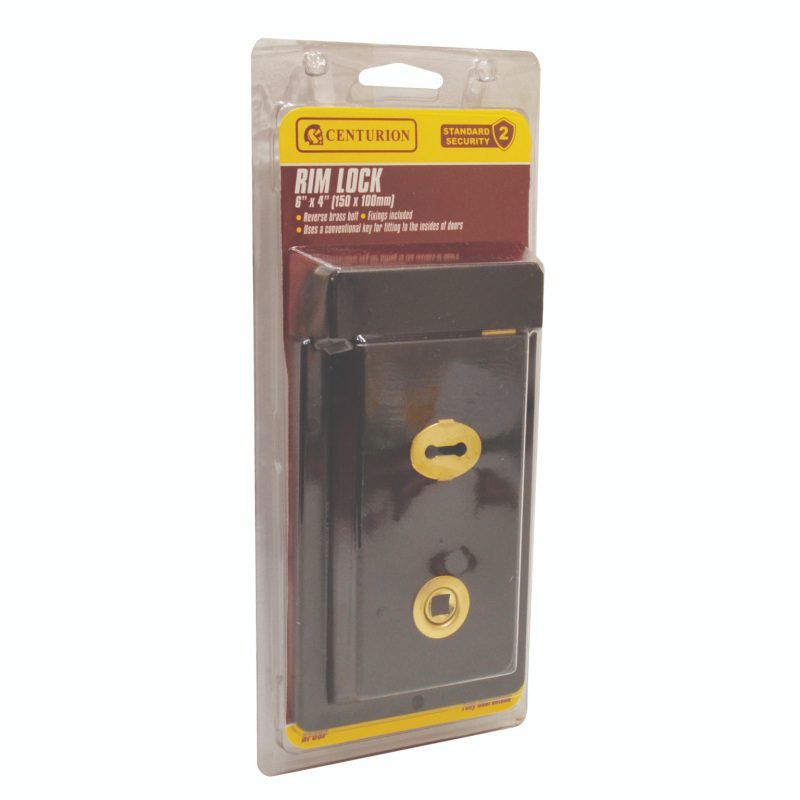 CENTURION SP39P BLACK OLD STYLE RIM LOCK 125 x 115mm
