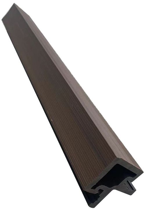 COMPLETE COMPOSITE SLATTED CLADDING CORNER TRIM 49.25 x 49.25 x 2500mm WALNUT CCCSLATW