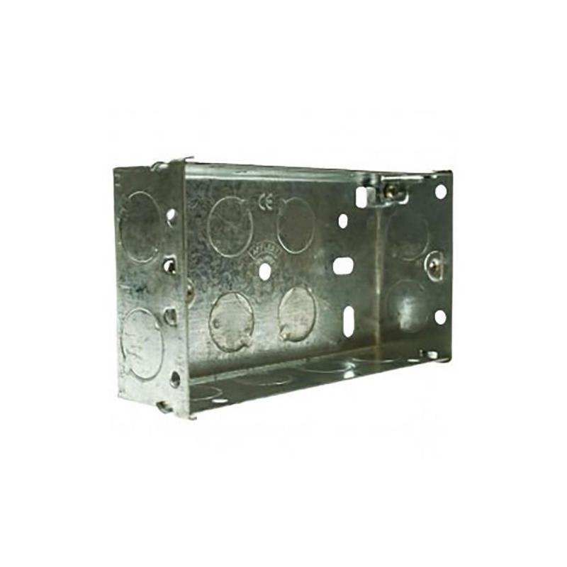 DETA DB163 2-GANG METAL BOX FLUSH 25mm