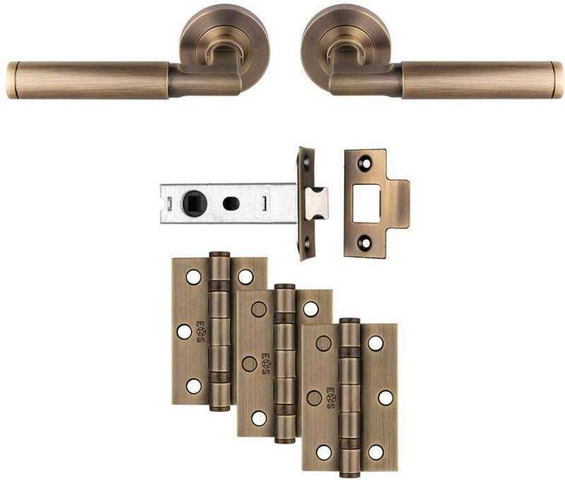 BELAS ULTIMATE LATCH PACK ANTIQUE BRASS UDP006AB/INTB