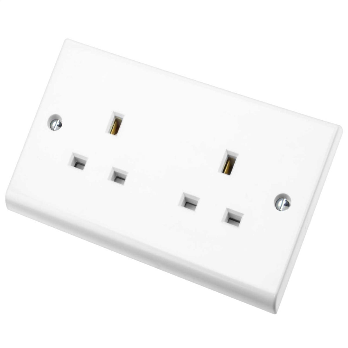 Deta 13A 2 Gang Unswitched Socket