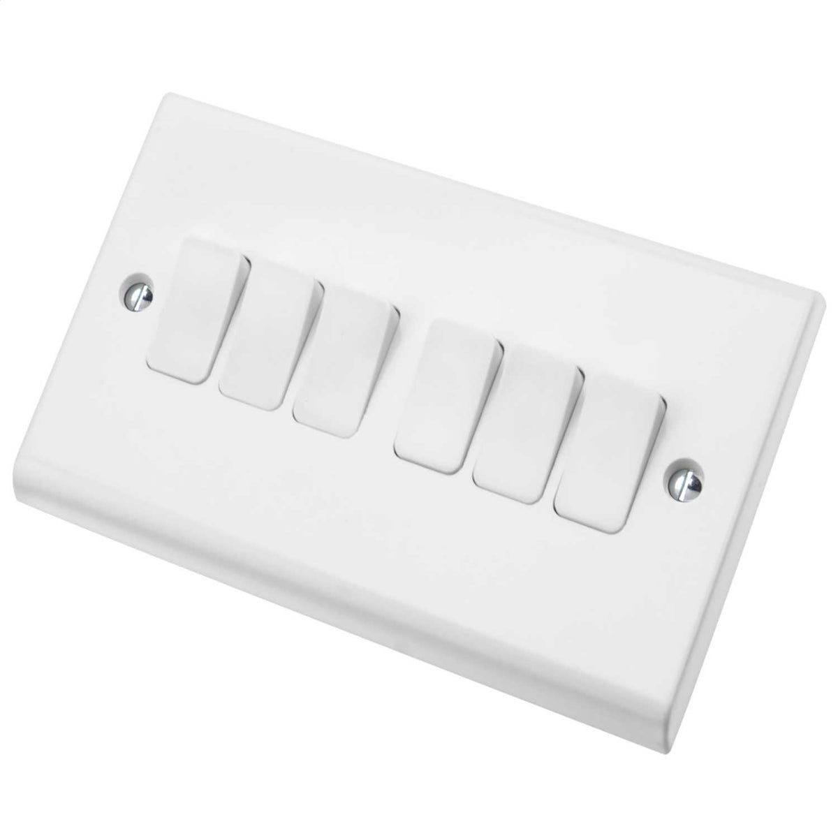 Deta 10A 6 Gang 2 Way Light Switch