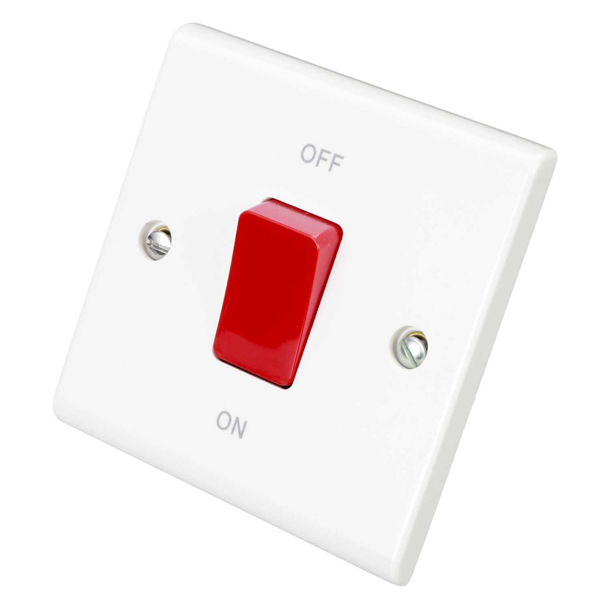 Deta 50A DP 1 Gang Switch White