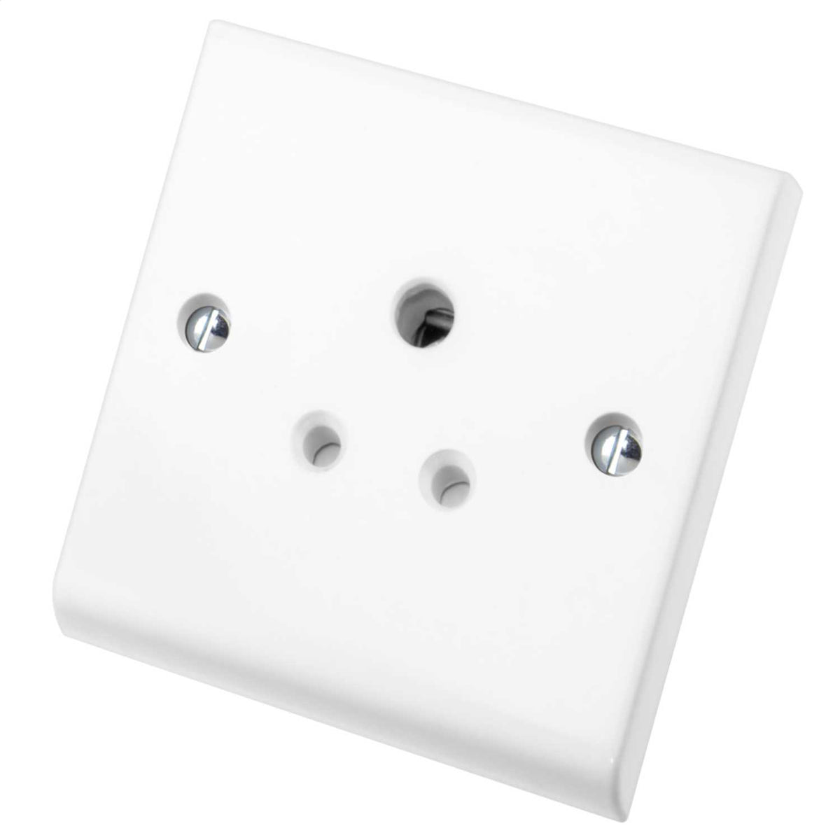 Deta 5A 1 Gang Unswitched Socket White