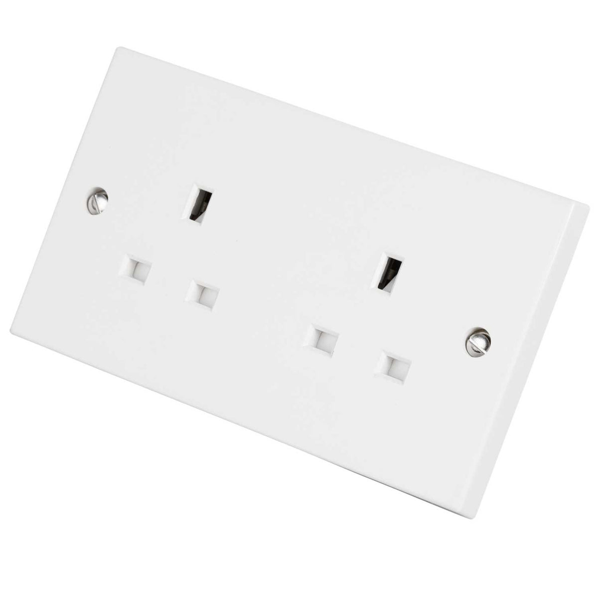 Deta Vimark 13A 2 Gang Unswitched Socket