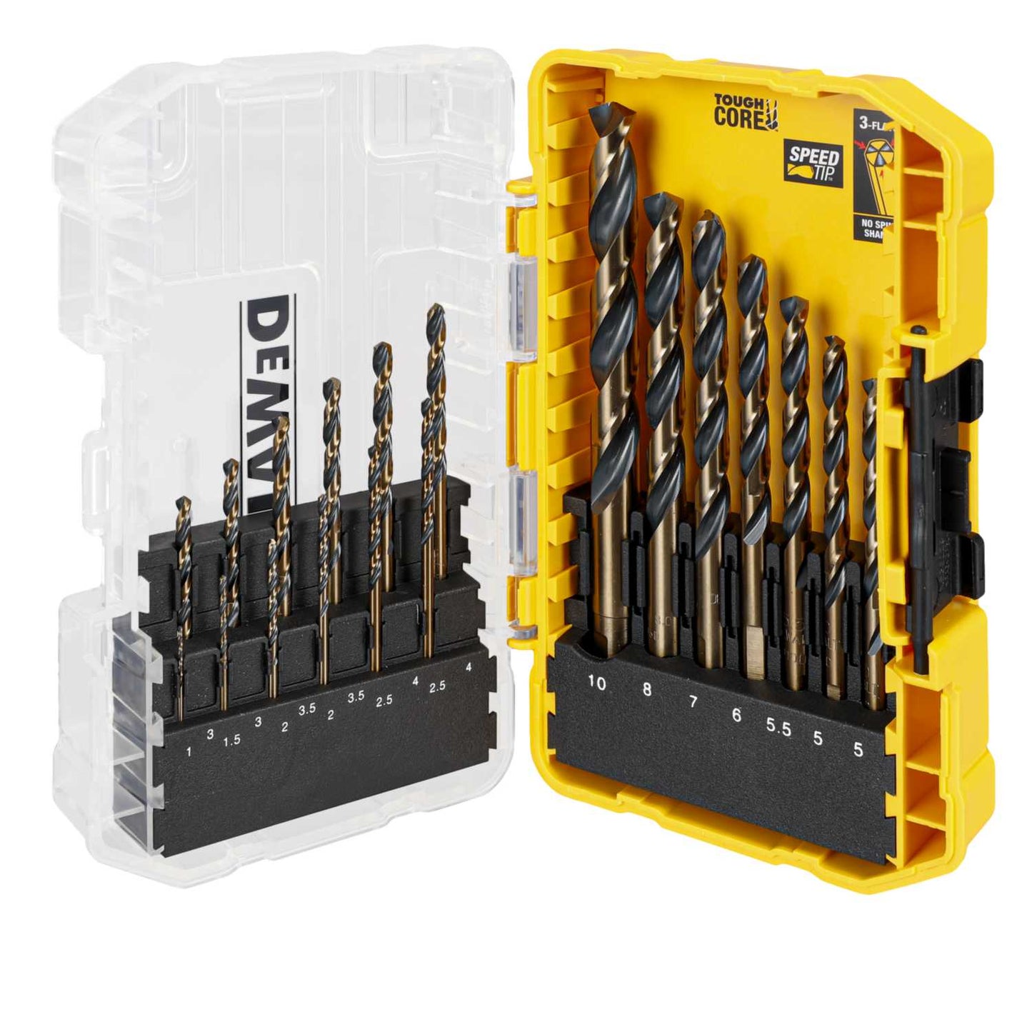 DeWALT DT70728-QZ 19 Piece HSS Black and Gold Drill Set