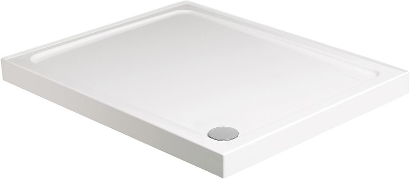 JT40 S003492 FUSION LOW PROFILE RECTANGLULAR TRAY 1000 x 800mm WHITE