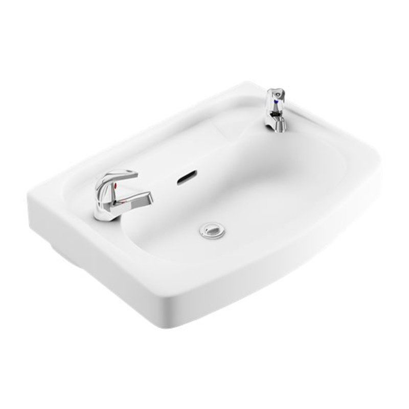 LECICO ASWH22BA ATLAS 2TH BASIN 565 x 415mm WHITE
