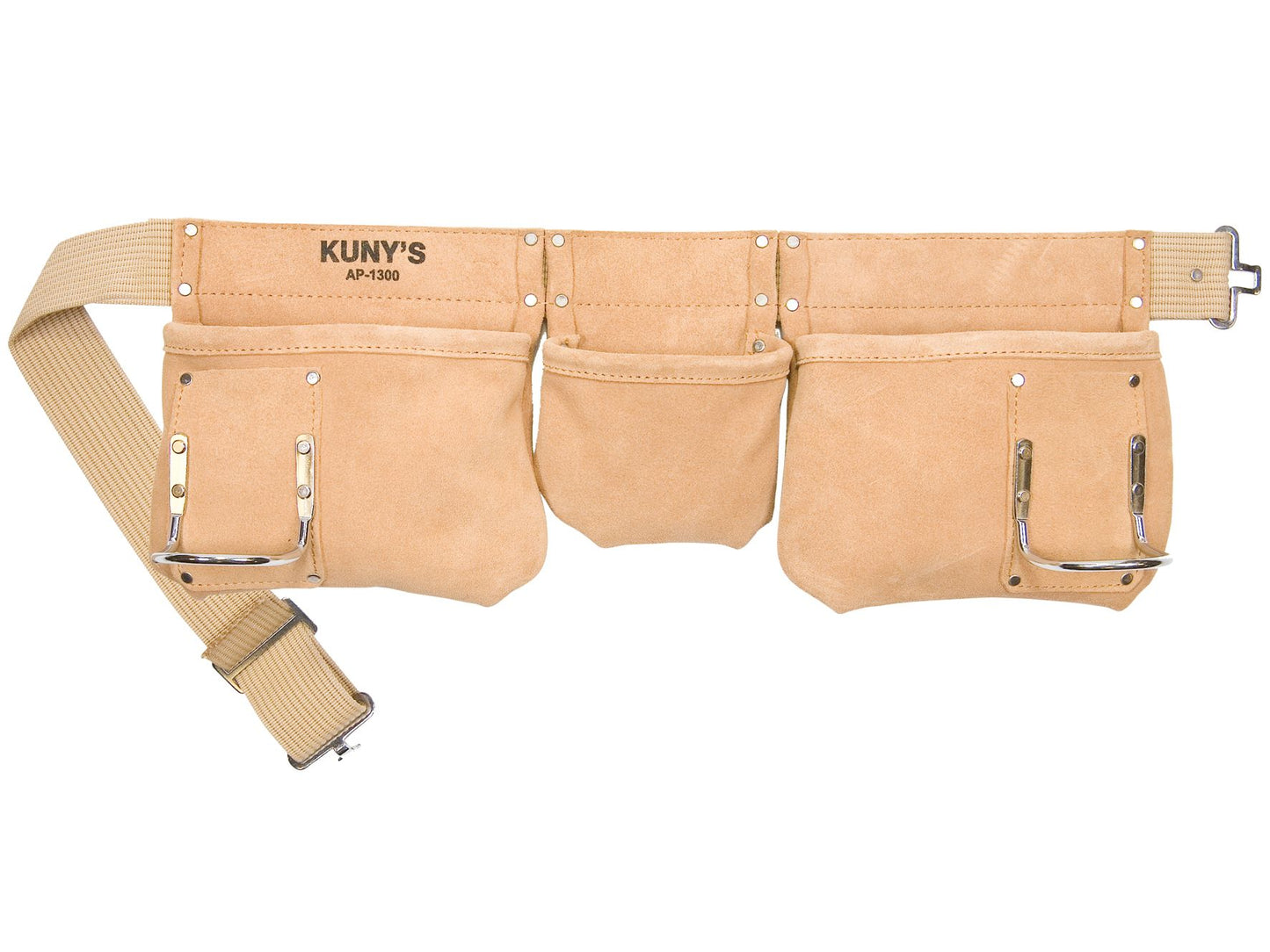 KUNYS KUNAP1300 5 POCKET SUEDE LEATHER CARPENTER APRON