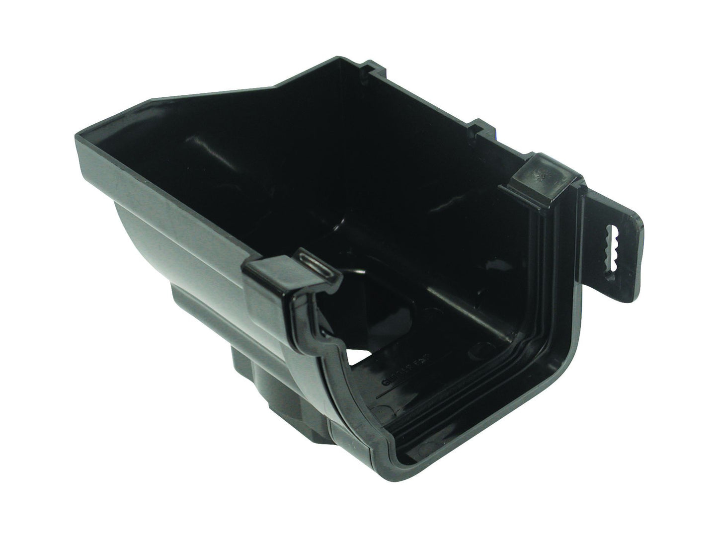OSMASTORM 8T807 PVCU STOPEND OUTLET LH 111mm 8T807B BLACK
