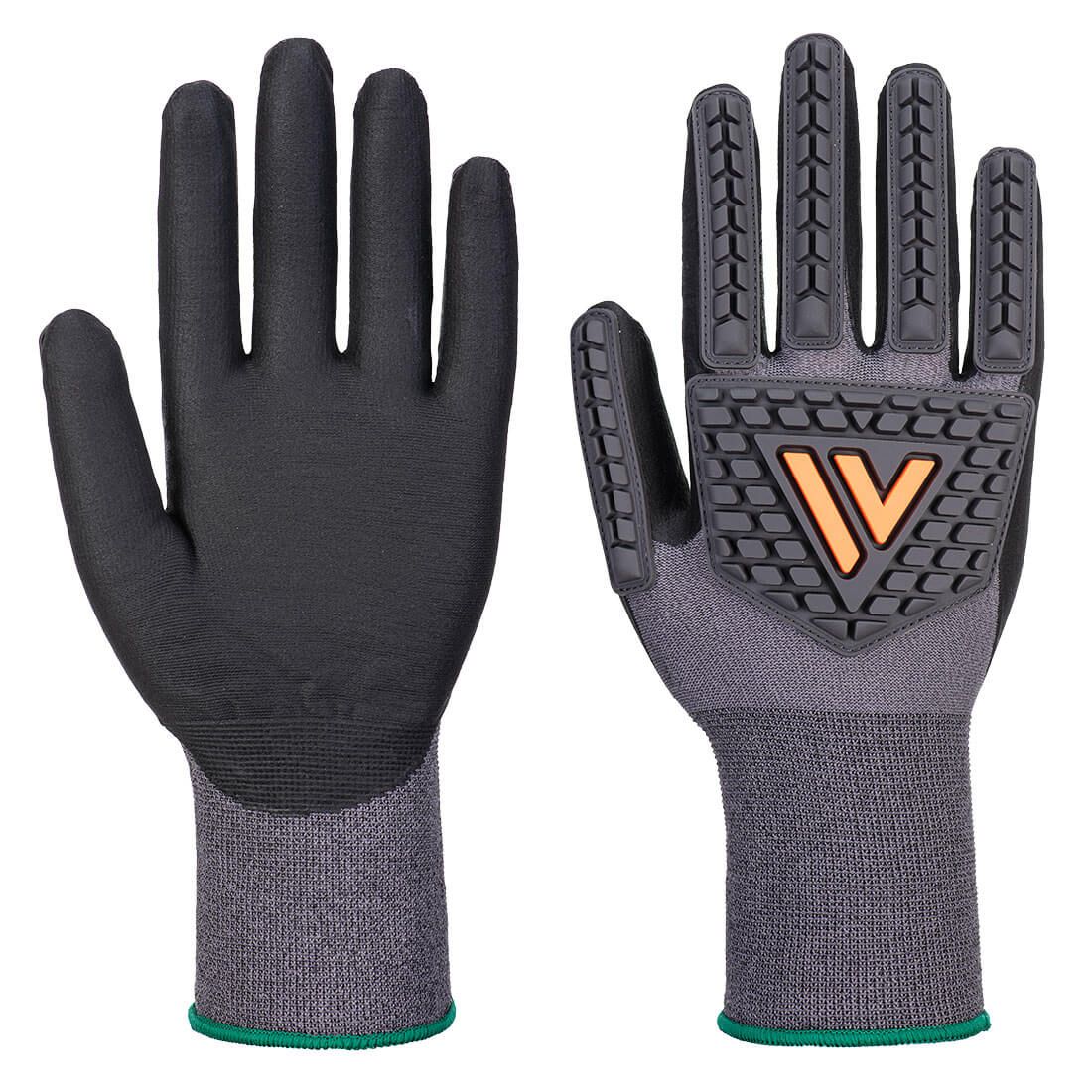 Grip 15 Nitrile Impact Glove, L, R, Black