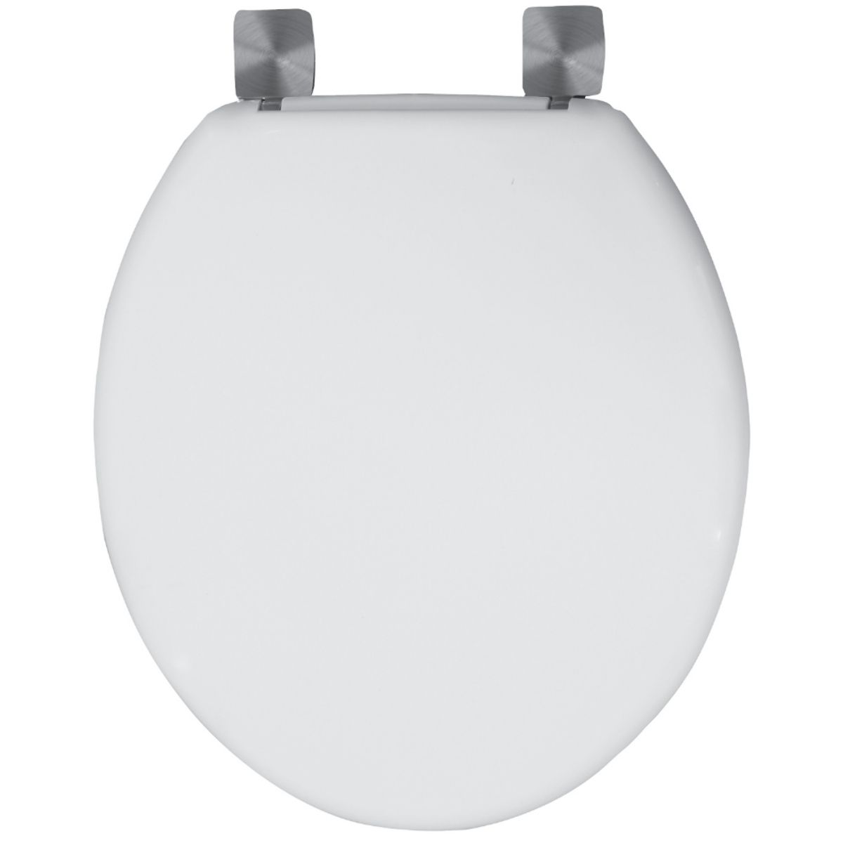 CELMAC EMERALD TOILET SEAT WHITE C/W STAINLESS STEEL HINGES SEM18WH