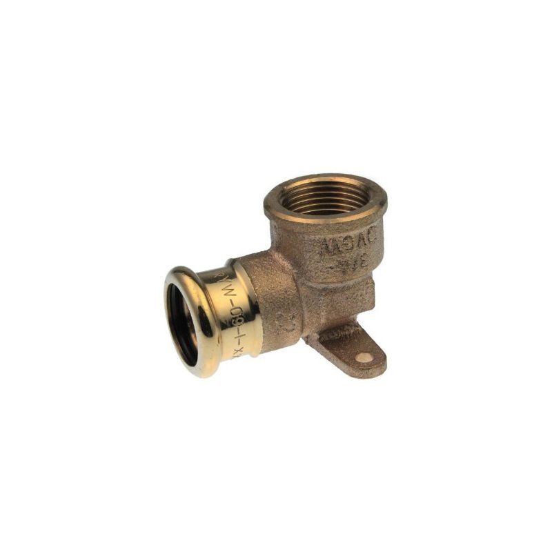 YORKSHIRE XPRESS S15/6472G COPPER BACKPLATE ELBOW 15mm x 1/2" 38400
