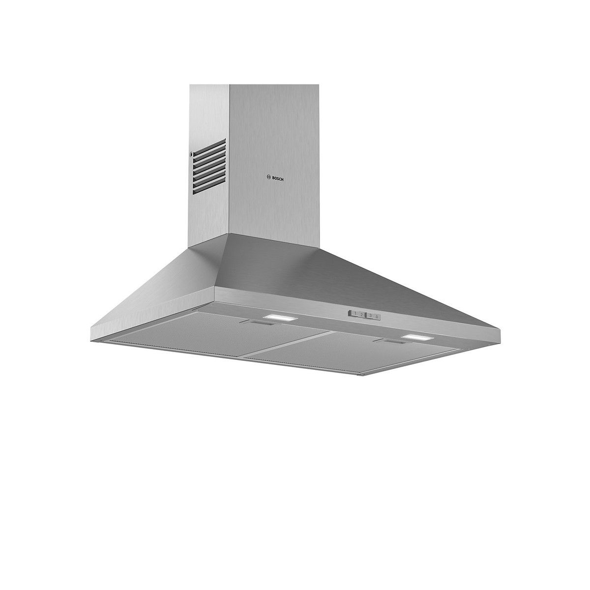 BOSCH DWP74BC50B SERIES 2 PYRAMID CHIMNEY HOOD BRUSHED STEEL